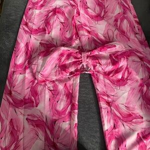 Pink Flower Pants Set